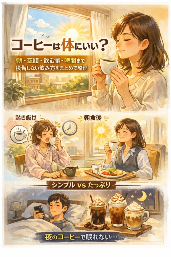コーヒーとの上手な付き合い方のイメージ