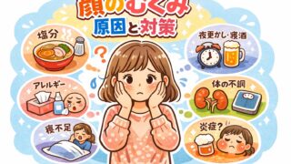 顔のむくみ 原因と解消法｜朝のむくみを取るセルフケア