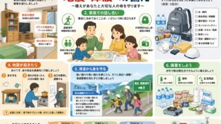地震・津波 命を守る防災ガイド｜準備と避難行動