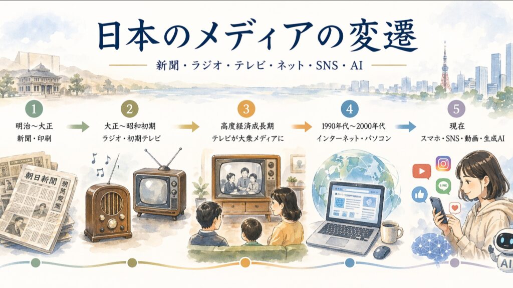 メディアの影響力 歴史的変遷と現代社会への影響